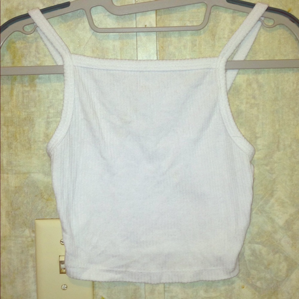White crop top